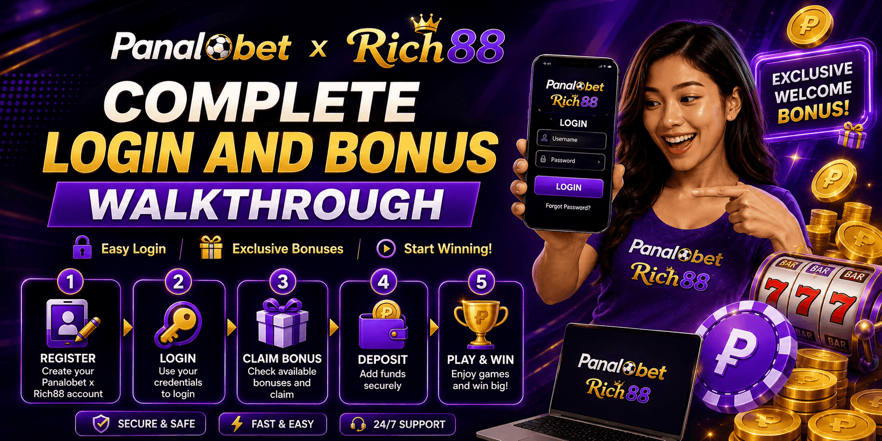 Panalobet x Rich88: Complete Login and Bonus Walkthrough